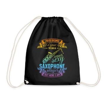 Je grandirais pour devenir une joueuse de saxophone super sexy - - Sac de sport léger - noir - Devant