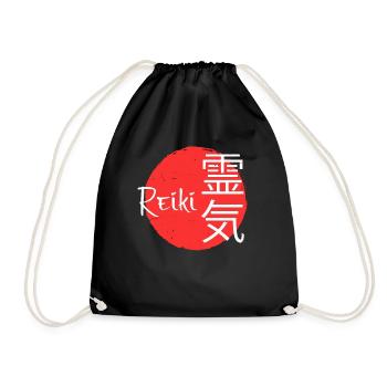 Energy Chakra Ganzheitliche Heilung Japanese Reiki - Turnbeutel - Schwarz - Vorne
