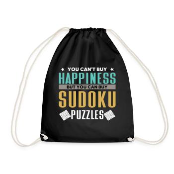 Sudoku Puzzle Sudoku Grid Sudoku lösen Sodoku - Turnbeutel - Schwarz - Vorne