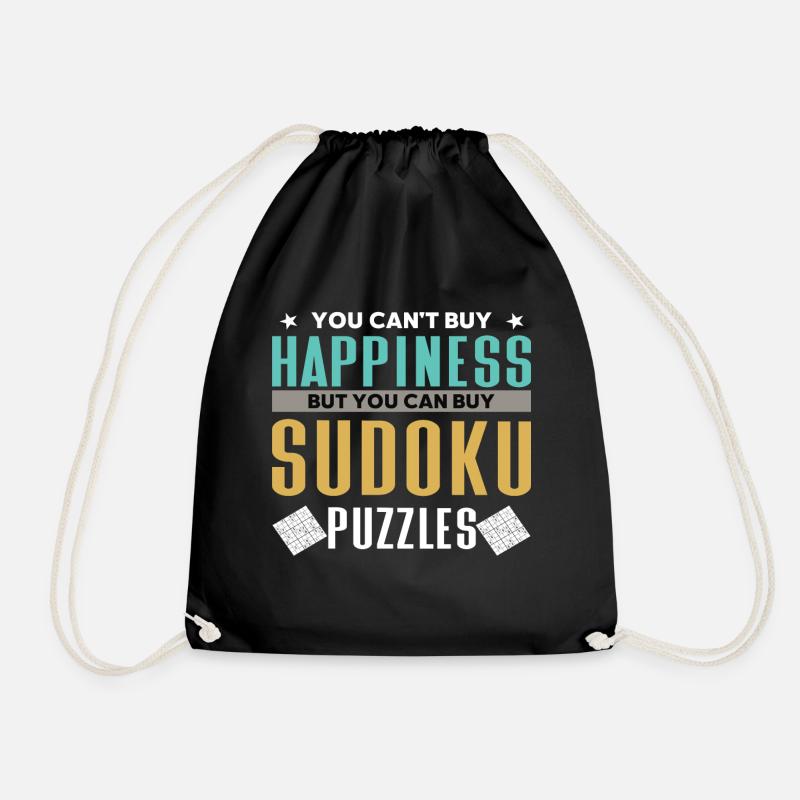Sudoku Puzzle Sudoku Grille Sudoku Résolution Sodoku - Sac de sport léger - noir