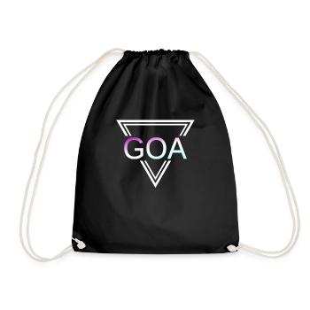 GOA Techno House Party EDM Festival Electro Rave - Turnbeutel - Schwarz - Vorne
