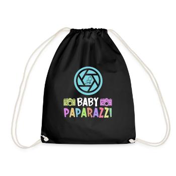 Photographe nouveau-né Photographie de bébé Dicton - Sac de sport léger - noir - Devant