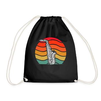 Saxophone Saxophoniste Saxophoniste - Sac de sport léger - noir - Devant