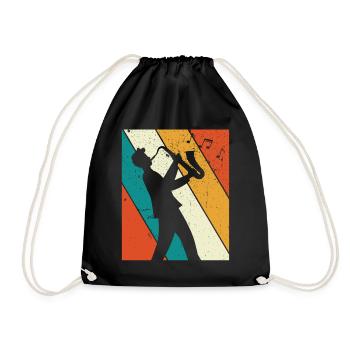 Saxophone Saxophoniste Saxophoniste - Sac de sport léger - noir - Devant