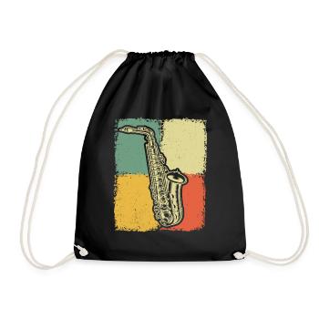 Saxophone Saxophoniste Saxophoniste - Sac de sport léger - noir - Devant