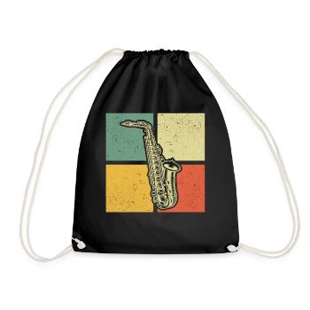 Saxophone Saxophoniste Saxophoniste - Sac de sport léger - noir - Devant