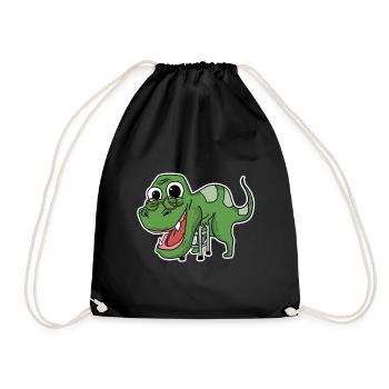 Oma Dinosaurier - Turnbeutel - Schwarz - Vorne