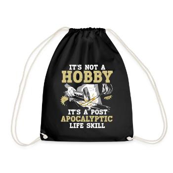 Its Not A Hobby Lustiger Spruch Amboss Schmied - Turnbeutel - Schwarz - Vorne