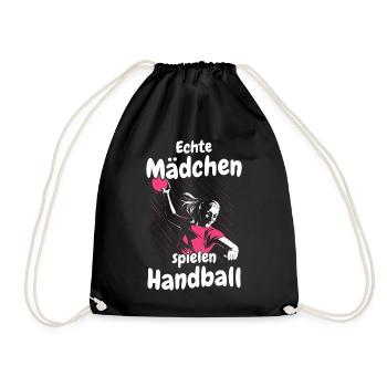 Handballer Handball Sport Handballspieler - Turnbeutel - Schwarz - Vorne