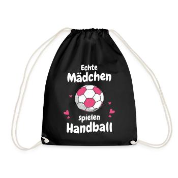 Handballer Handball Sport Handballspieler - Turnbeutel - Schwarz - Vorne