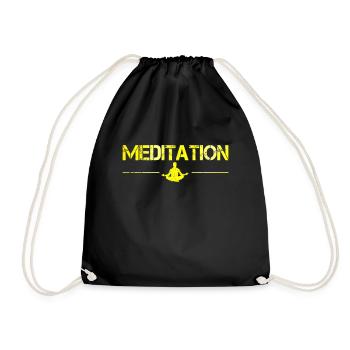 Méditation - Sac de sport léger - noir - Devant