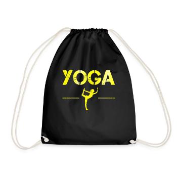 Yoga - Turnbeutel - Schwarz - Vorne