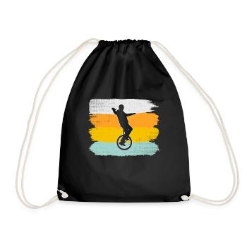 Rétro monocycle - Sac de sport léger - noir - Devant