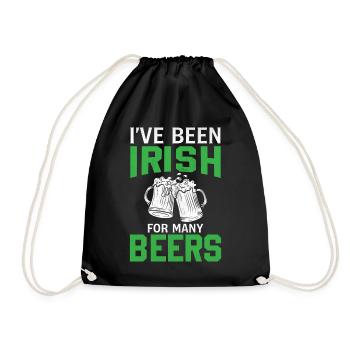 La Saint-Patrick dit que je suis irlandais depuis beaucoup - Sac de sport léger - noir - Devant