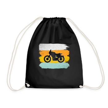 Moto Rétro - Sac de sport léger - noir - Devant