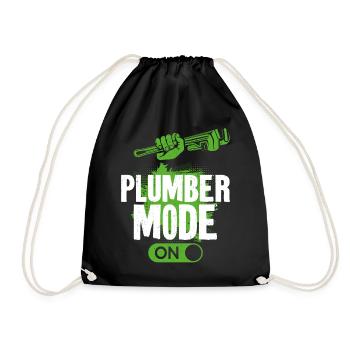 Plombier Plombier Plombier Vintage Plombier - Sac de sport léger - noir - Devant