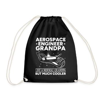 Aerospace Engineer Grandpa Space Exploration Space - Turnbeutel - Schwarz - Vorne