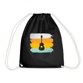 Guitar Retro - Drawstring Bag - black - Front