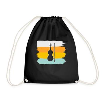 Violon Rétro - Sac de sport léger - noir - Devant