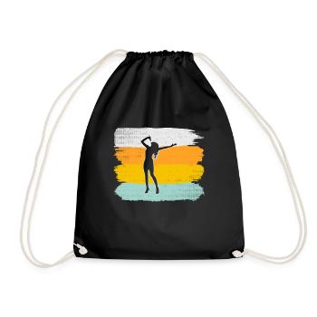 Singing Retro - Drawstring Bag - black - Front