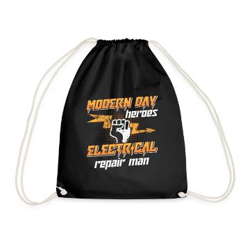 Electronics Repair Modern Day Heroes Repair Worker - Turnbeutel - Schwarz - Vorne
