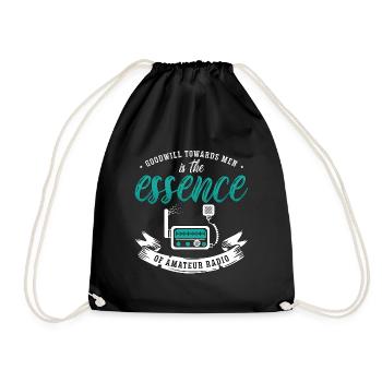 Bonne volonté de la radio amateur envers les hommes Antenne Tour de radio - Sac de sport léger - noir - Devant