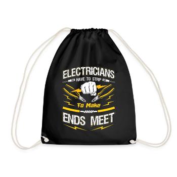 Electronics Repair Electricians Have To Technician - Turnbeutel - Schwarz - Vorne