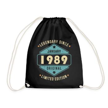 Legendary Since January 1989 Limited Edition - Turnbeutel - Schwarz - Vorne