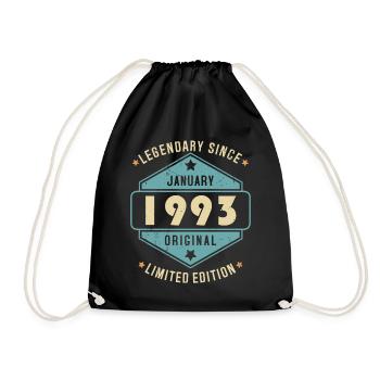 Legendary Since January 1993 Limited Edition - Turnbeutel - Schwarz - Vorne