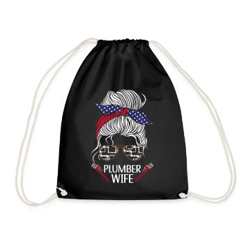 Plomberie Plombier Femme Lunettes de soleil - Sac de sport léger - noir - Devant