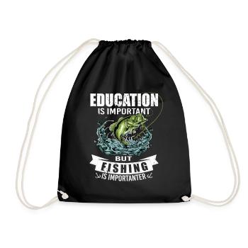 Idée unique pour la pêche - Sac de sport léger - noir - Devant