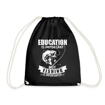 Idée unique pour la pêche - Sac de sport léger - noir - Devant