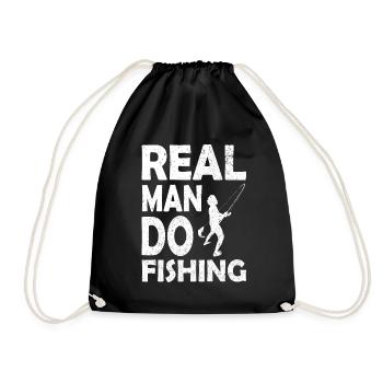 Idée unique pour la pêche - Sac de sport léger - noir - Devant