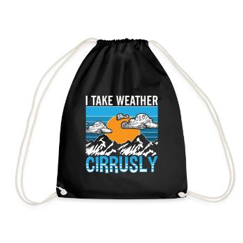 Météorologie I Prendre Météorologue Prévisions Météo - Sac de sport léger - noir - Devant