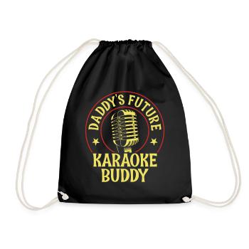 Karaoke Singer Daddy's Future - Drawstring Bag - black - Front