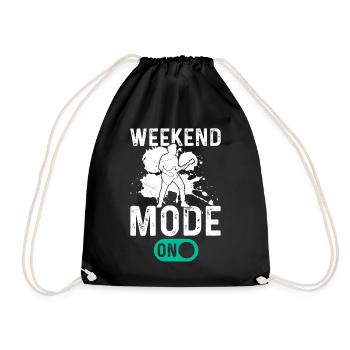 Bass Guitarist Bass Guitar Player - Weekend Mode O - Drawstring Bag - black - Front