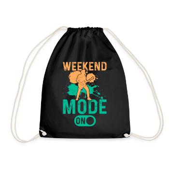 Guitar Mode On - Bass Guitar Player Bass Guitarist - Drawstring Bag - black - Front