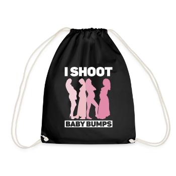 Grossesse Photographie Photographe Enceinte - Sac de sport léger - noir - Devant
