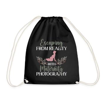 Grossesse Photographie Photographe Enceinte - Sac de sport léger - noir - Devant