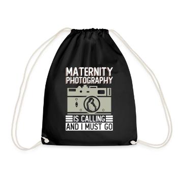 Grossesse Photographie Photographe Enceinte - Sac de sport léger - noir - Devant