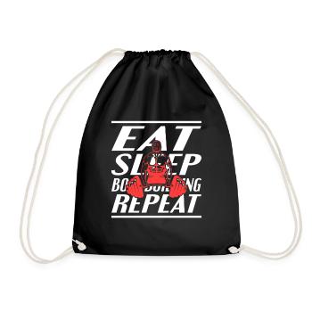 Alimentation Sommeil Musculation - Sac de sport léger - noir - Devant