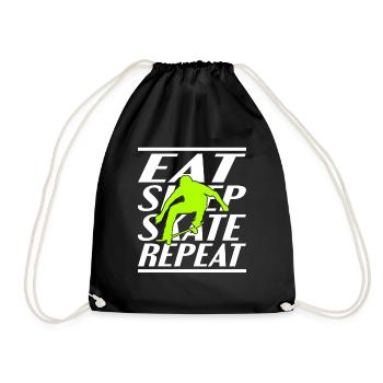 Manger dormir Patinage - Sac de sport léger - noir - Devant