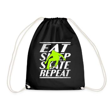 Manger dormir Patinage - Sac de sport léger - noir - Devant