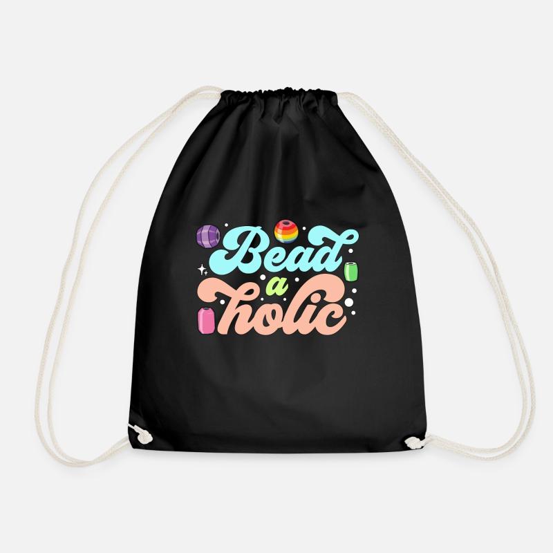 Beading Beadaholic Jewelry Making Beadwork Beader - Turnbeutel - Schwarz