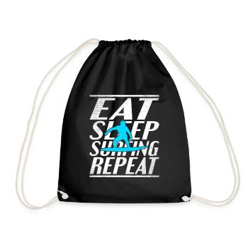 Alimentation Sommeil Surf - Sac de sport léger - noir - Devant