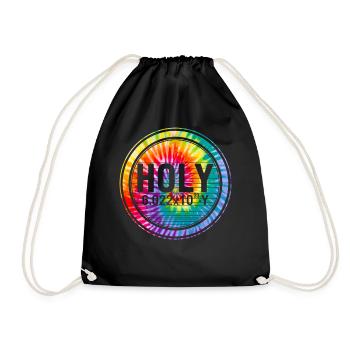 Chemical Pun Element Shirt, Holy 6.0022x1023 Y - Drawstring Bag - black - Front
