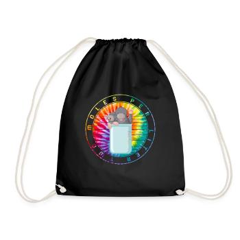 Chemise d’élément de jeu de mots chimique, deux taupes par petit - Sac de sport léger - noir - Devant