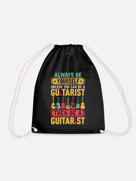 Musician Guitarist Funny Guitar Player - Turnbeutel - Schwarz