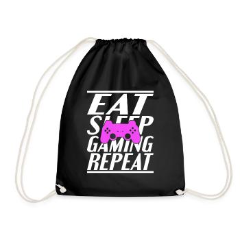 Manger dormir Jeu - Sac de sport léger - noir - Devant