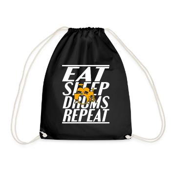 Nourriture Sleeping Drums - Sac de sport léger - noir - Devant